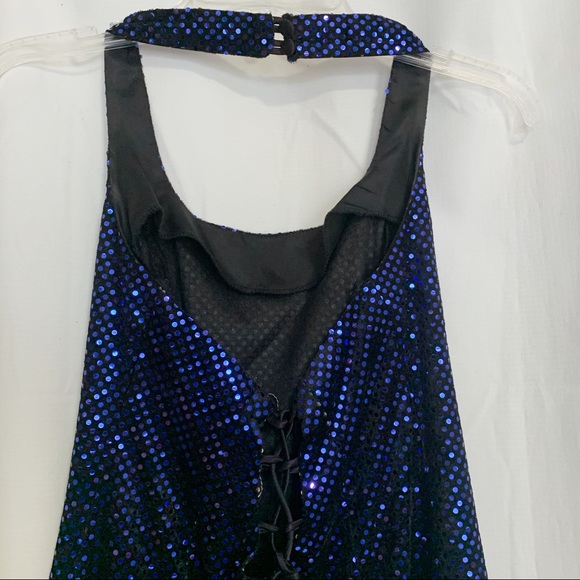 🎉 Dazzling Blue Sequin Party Dress 🎉 - Picture 6 of 6